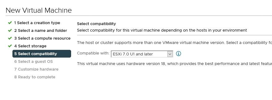 VM compatibility