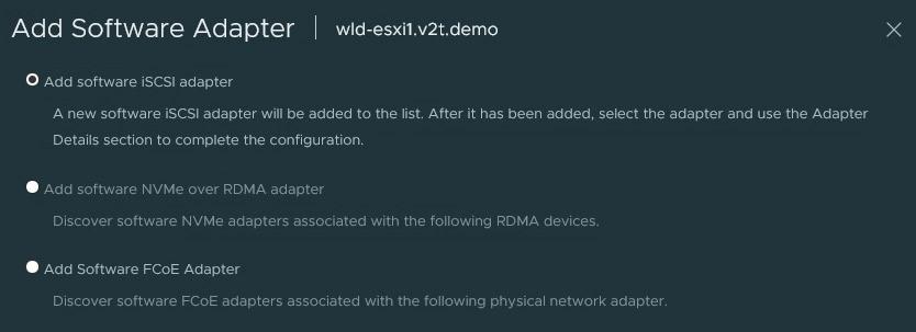 Add iSCSI Adapter